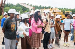 High school students participate in one of many off-site trips planned for Bridge 2 Trades participants.