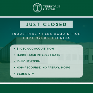 $1,060,000 Acquisition Loan, 18 Months Interest Only, Non-Recourse, 11% Interest Rate