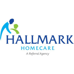 Logo of Hallmark Homecare featuring stylized text and an abstract representation of a caring hand, emphasizing quality in-home care services in North Raleigh-Durham-Chapel Hill.