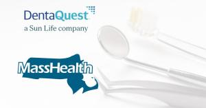 Logos of MassHealth and DentaQuest