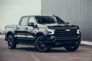 An image of a black Chevrolet Silverado High Country