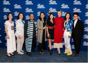 Adeline Azrack, Helene Banks, Toshi Reagon, Mona Sinha, Andrea Arroyo,  Cynthia Nixon, Karen Choi, Ana L. Oliveira (Photo credit: BFA / Sabrina Steck)