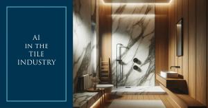An AI rendered image of a marble bathroom design