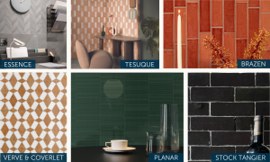 A collage of tile collections