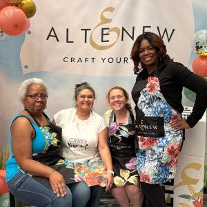 Paper crafters are now accessorizing with new Artsy Aprons from Altenew