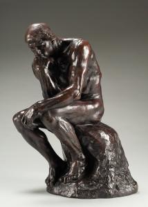 Auguste Rodin, Le Penseur (The Thinker). Sculpture.