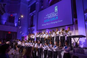 Student Performers From PS 103 at the 2024 Education Through Music Gala (credit Credit Juan Carlos Ariano for Addy Media)