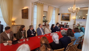 A conference held on May 14, called for global peace and security as Mrs. Maryam Rajavi, President-elect of the (NCRI), alongside French dignitaries, discussed a statement signed by 150 members of the French National Assembly to support the Iranian Resistance.