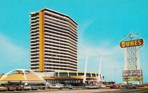 Postcard image of the Dunes Casino in Las Vegas