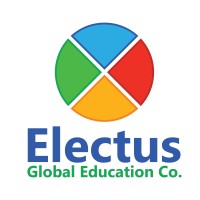 Colourful circle sliced into 4 sections in primary colours - the logo of Electus Global Education