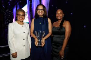 Mayor Karen Bass, Sydney Kamlager-Dove, Charity Chandler-Cole at CASA/LA Gala 2024