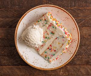 Lazy Dog's Confetti Cake Dessert