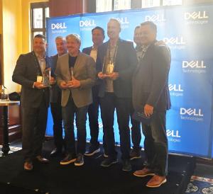 Marcus Smiley, Epoch Concepts CEO and Founder, and team accept the 2024 Federal Storage Partner of the Year award from Dell Technologies