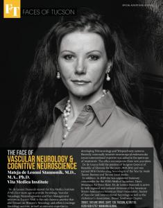 Dr. Mateja de Leonni Stanonik in Tucson Lifestyle Magazine.