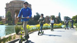 Electric Scooter Tours near the Palace of Fine Arts San Francisco