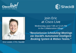 Revolutionize Scheduling Meetings via Stack8’s Automated Intelligent Booking System & Webex Teams