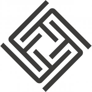 Minimal logo design of Fajr Interiors
