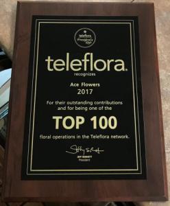 Image of Teleflora Top 100 floral Operations Award