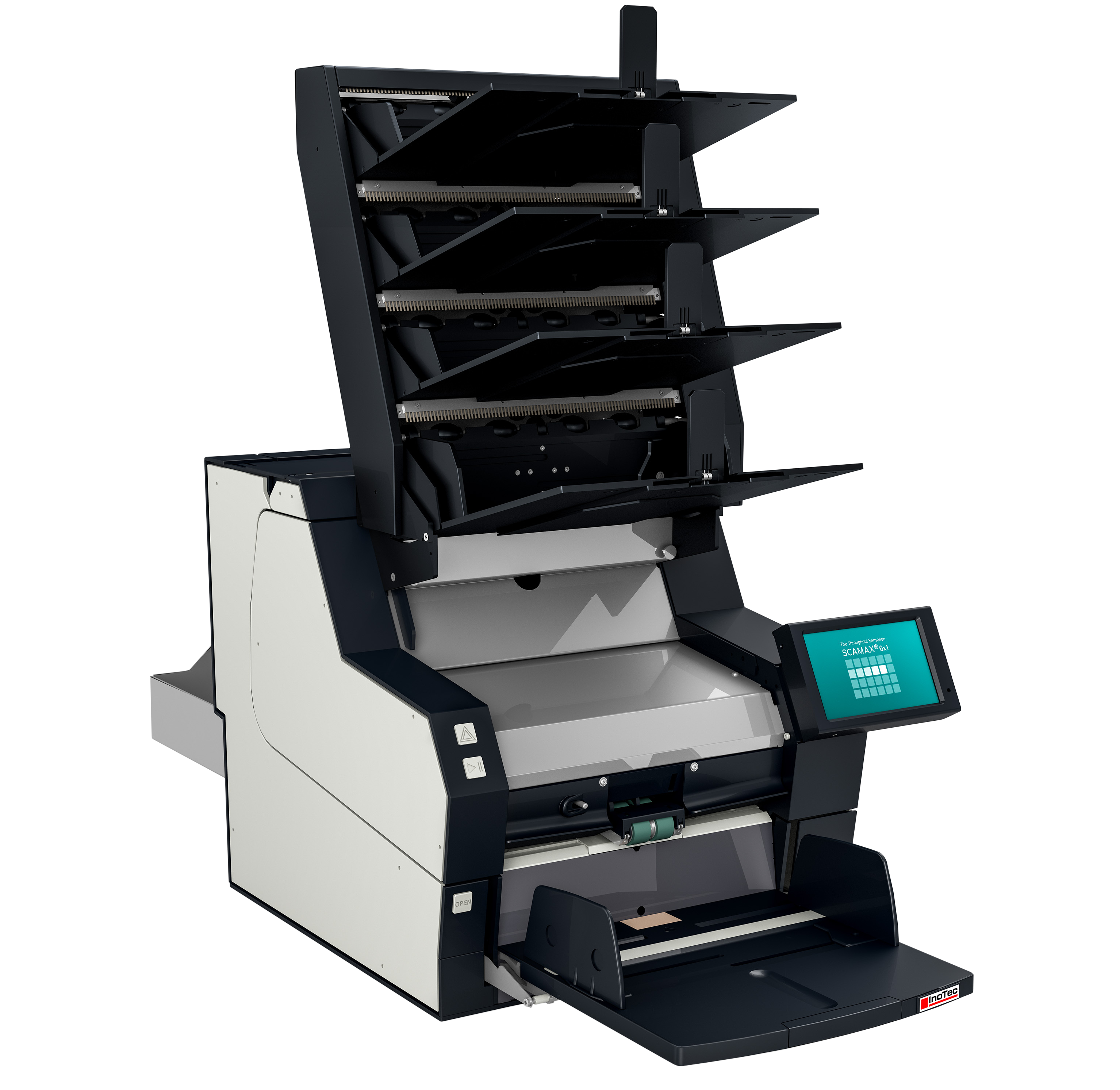 Image of the InoTec SCAMAX® Sorter featured on the InoTec 600-Series scanner.
