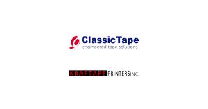 The Classic Tape and Kraftape Printers logos on a white background.