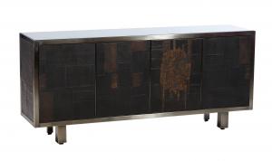 Lot 527 is a circa 1960 Pia Manu Brutalist sideboard (est. $4,000-$8,000).  Pia Manu is a Belgian workshop, where Jules Dewaele and his son worked during the 60’s until now.