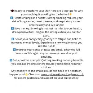 Quit smoking - Why quit smoking Top 5 tips