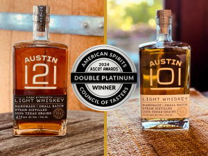 Austin 101 and Austin 121 Light Whiskey Won Double Platinum at the  2024 Ascot Awards.