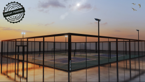 PICKLEGLASS™ SOUNDPROOF GLASS PICKLEBALL COURT