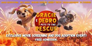 Advanced Animated Movie Screening Combines Interactive Family Friendly Fun with Dog Adoption Event