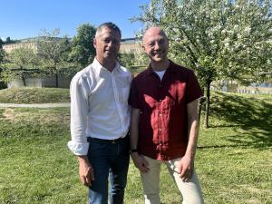 Peter Jacobsson, Umeå Biotech Incubator, and Mats Falck, the SOLH project.