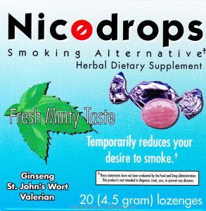 Nicodrops, Inc., based in La Mesa, Calif., has developed a drug-free, non-nicotine product designed to help reduce the stress associated with not smoking, using all natural herbs.