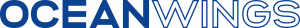 The word OceanWings appears as a logotype in blue and white