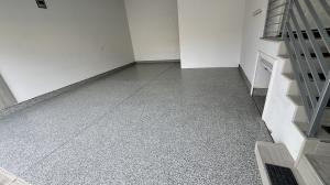 gravel flakes polyurea garage coat