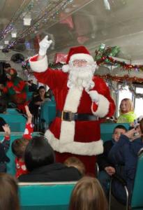 Santa on the Polar Express