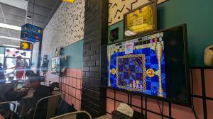 View of game station at the restaurant