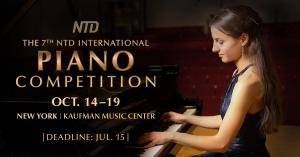 The 7th NTD International Piano Competition (2024) Calls for Entry