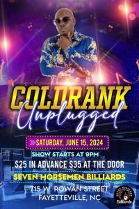 Southern Soul Superstar Coldrank to Perform Live at Seven Horsemen Billiards