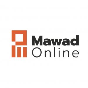 MawadOnline logo in black and brown on white background