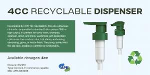 APG’s 4cc Recyclable Dispenser: Innovation in Sustainability