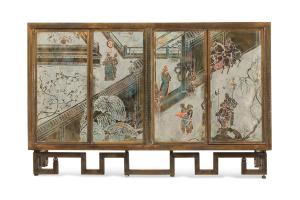 Philip LaVerne (American, 1907-1987) and Kelvin LaVerne (American, b. 1937) bronze and pewter chinoiserie ‘Chan Li’ cabinet from around 1976, boasting figural decoration (est. $30,000-$50,000).