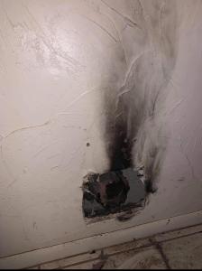 Dryer Caught on Fire From Lint Buildup Clogging the Dryer Vent and Restricting Airflow.