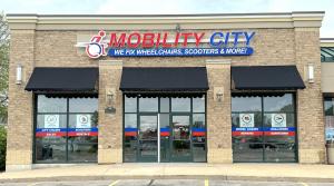 This is a photo of Mobility City of Appleton Storefront, located at: 1853 N. Casaloma Drive, Appleton, WI 54913, phone  (920) 654-5260