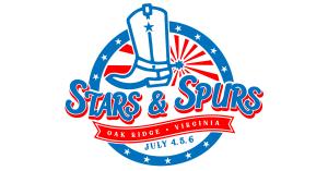 Logo for the Stars N Spurs @Oak Ridge VA Event July 4-6
