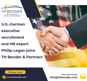 TH Bender & Partners specializes in recruiting top managers for U.S. and Canadian subsidiaries 3