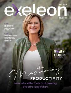 Julie Miller Davis of JMD Productivity Training on the Cover of Exeleon Magazine