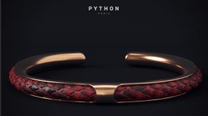 red python and pink gold