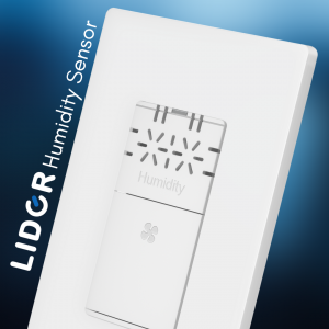 This is a photo of Lider Electric's white in-wall Humidity Sensor Switch.