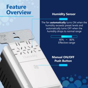 This photo shows Lider's Humidity Sensor Switch features.