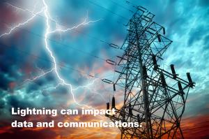 Lightning impact to the data and communications