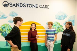 Clients at one of Sandstone Care's Illinois location